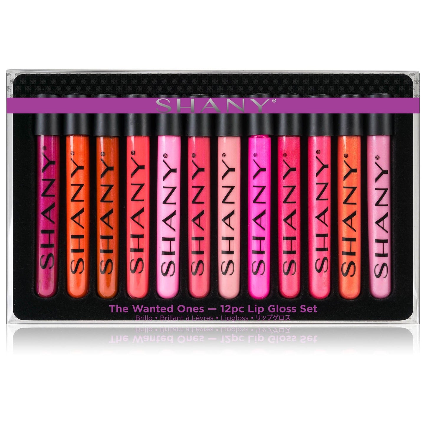 SHANY The Wanted Ones - 12 Piece Lip Gloss Set with Aloe Vera and Vitamin E - SHOP - LIP SETS - ITEM# SH-LPGL-SET1