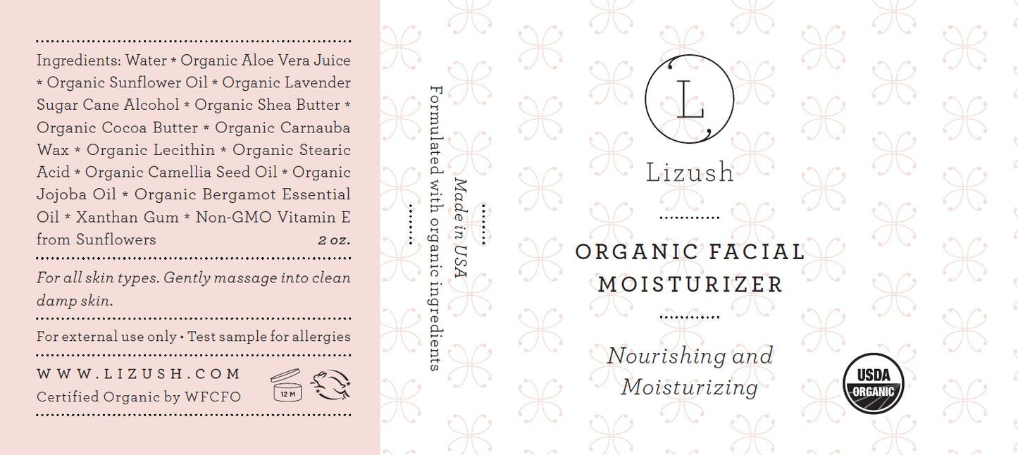ORGANIC FACIAL MOISTURIZER Nourishing and Moisturizing-4