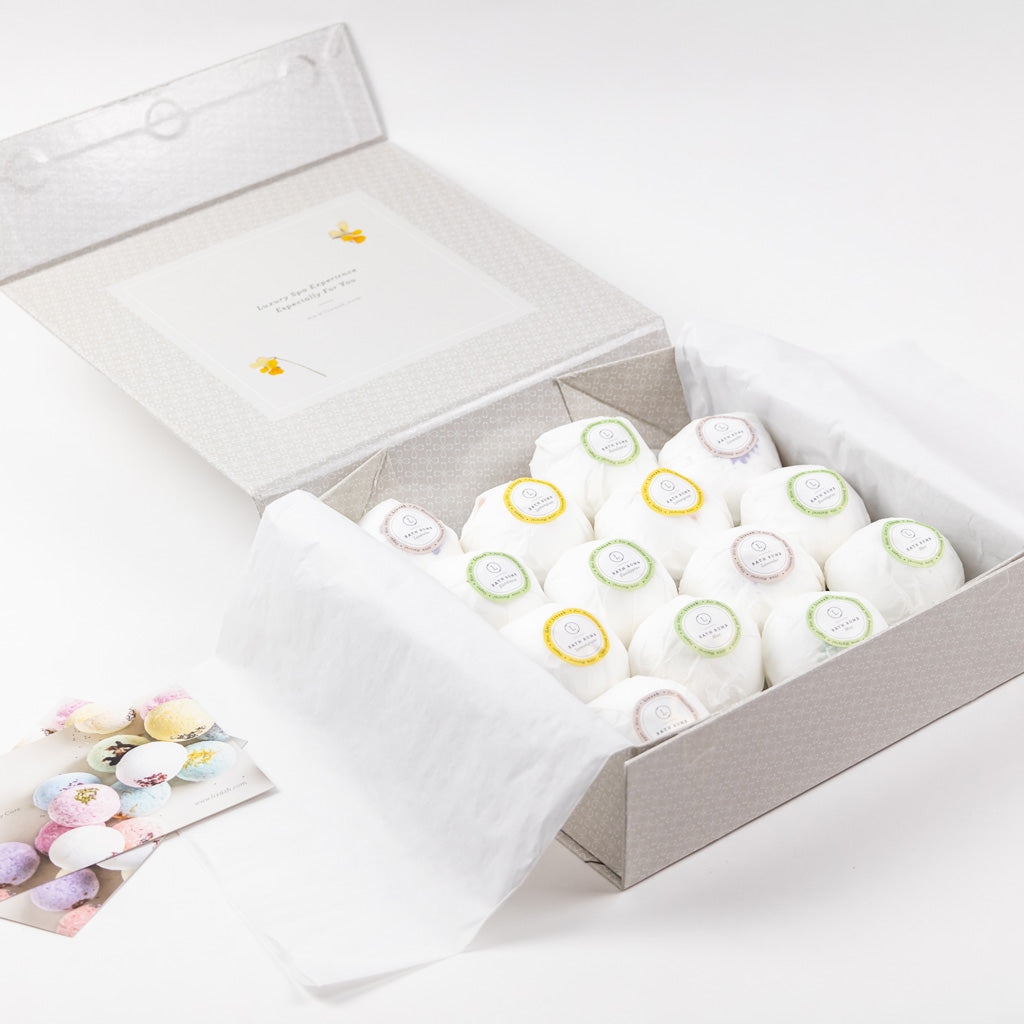 Bulk - 100 Natural Vegan Mix scents Bath Bombs - White-4