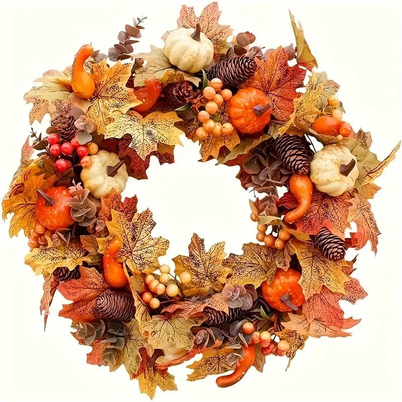 Halloween Harvest Wreath Decor-0