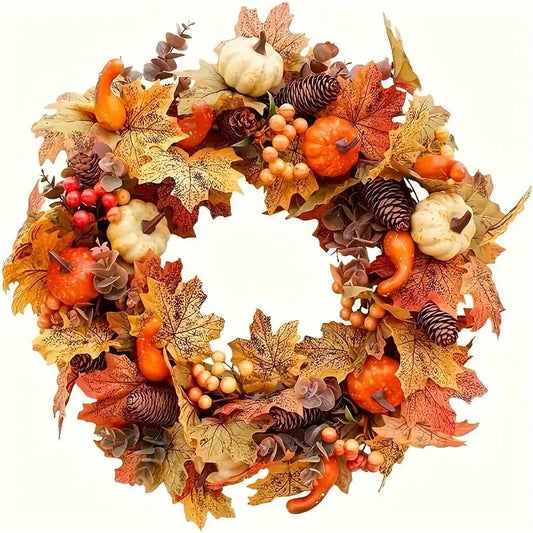 Halloween Harvest Wreath Decor-0