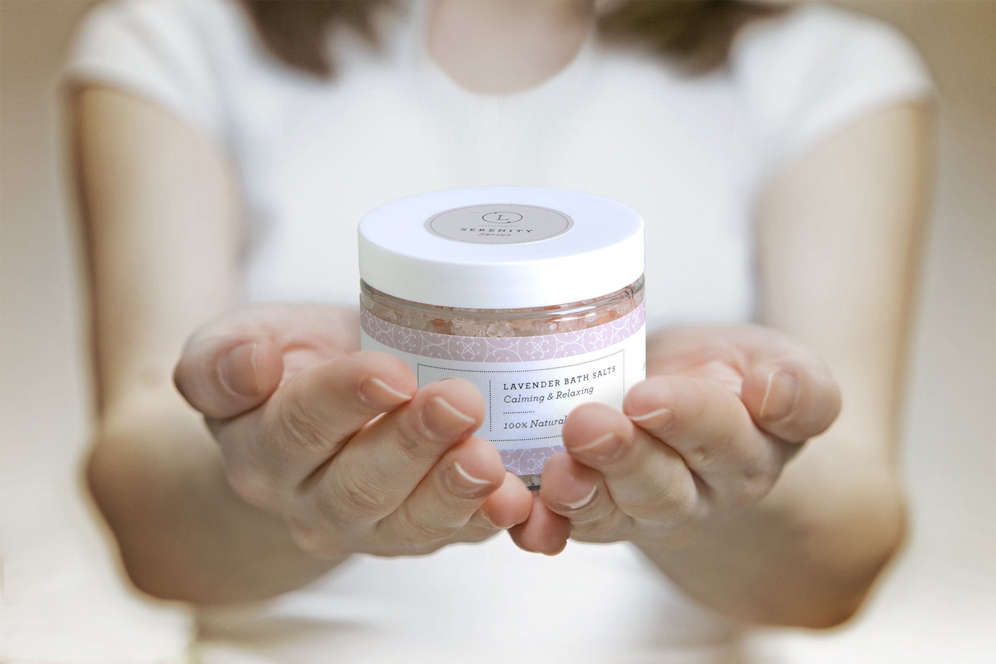 CBD Lavender Natural Bath Salt Soak with CBD. Made with Dead sea, Epsom and Himalayan salts-3